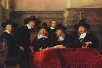 Рембрандт Харменс ван Рейн: Групповой портрет старейшин цеха суконщиков