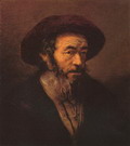 Рембрандт Харменс ван Рейн: Мужчина в меховой шляпе