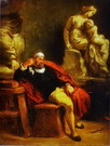 Делакруа (Delacroix) Эжен : Микеланджело в своей мастерской