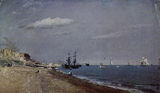 Делакруа (Delacroix) Эжен : Морское побережье в Брайтоне