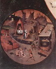 Босх (Bosch; собственно ван Акен, van Aeken) Иероним (Хиеронимус): Стол со сценами, изображающими семь смертных грехов