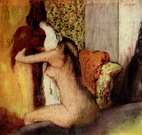 Дега (Degas) Эдгар : Женщина после ванны
