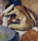 Дега (Degas) Эдгар : Женщина, вытирающаяся после мытья