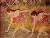 Дега (Degas) Эдгар : Танцовщицы на поклонах