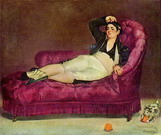 Мане (Manet) Эдуар: Молодая женщина в испанском наряде