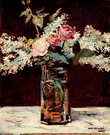 Мане (Manet) Эдуар: Натюрморт. Розы и сирень