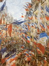 Моне (Monet) Клод: Флаги. Улица Монторжёй. 30 июня 1878 года