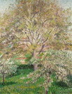 Моне (Monet) Клод: Грецкий орех и яблоня в цвету. Эраньи