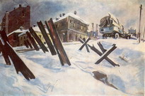 Дейнека Александр Александрович : Окраина Москвы. Ноябрь 1941