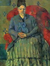 Сезанн Поль: Мадам Сезанн в красном кресле