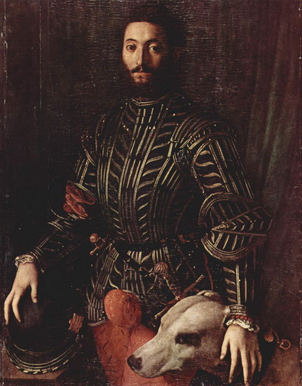 Бронзино (Bronzino) Аньоло : Портрет Гвидобальдо II. герцога Урбинского