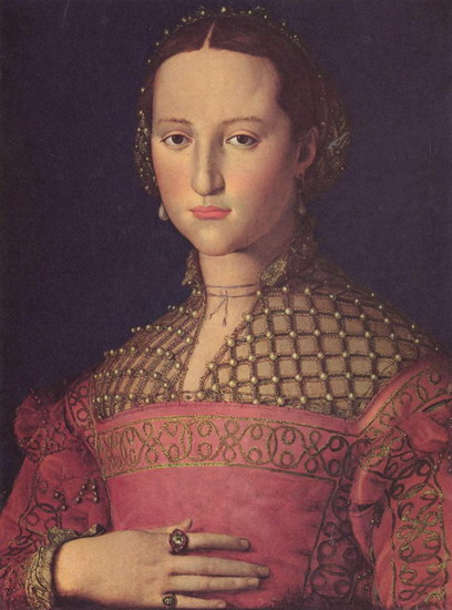 Бронзино (Bronzino) Аньоло : Портрет Элеоноры Толедской