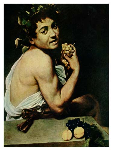 Караваджо (Caravaggio) Микеланджело да (настоящее : Больной Вакх