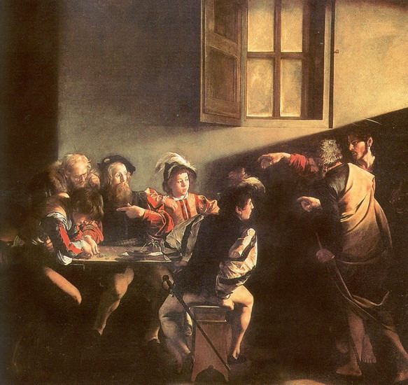 Караваджо (Caravaggio) Микеланджело да (настоящее : Призвание Святого Матфея
