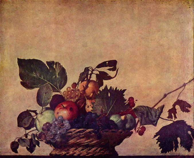 Караваджо (Caravaggio) Микеланджело да (настоящее : Корзина с фруктами