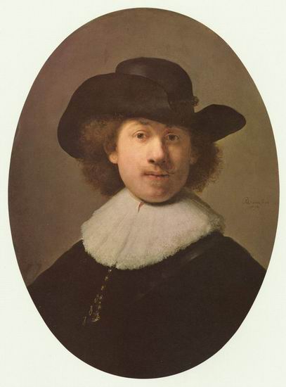 Рембрандт Харменс ван Рейн: Автопортрет в шляпе и жабо