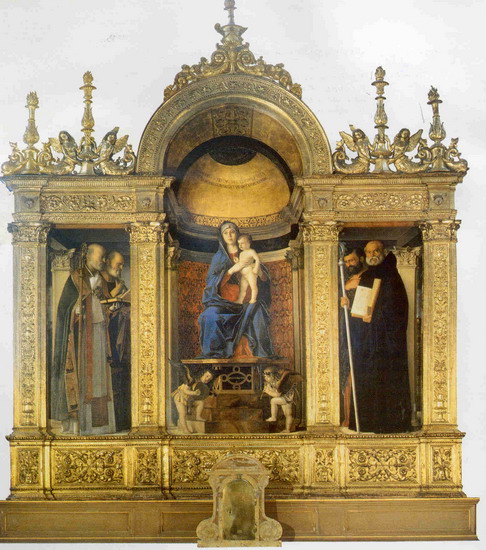 Беллини (Bellini) Джованни, также Джамбеллино : Мадонна с Младенцем и Св. Николаем и Св.Петром.