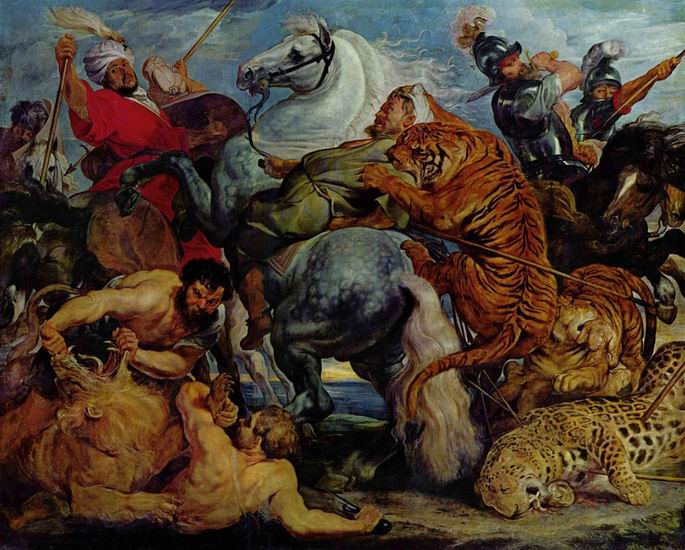 Рубенс  Питер Пауль: Охота на тигров и львов