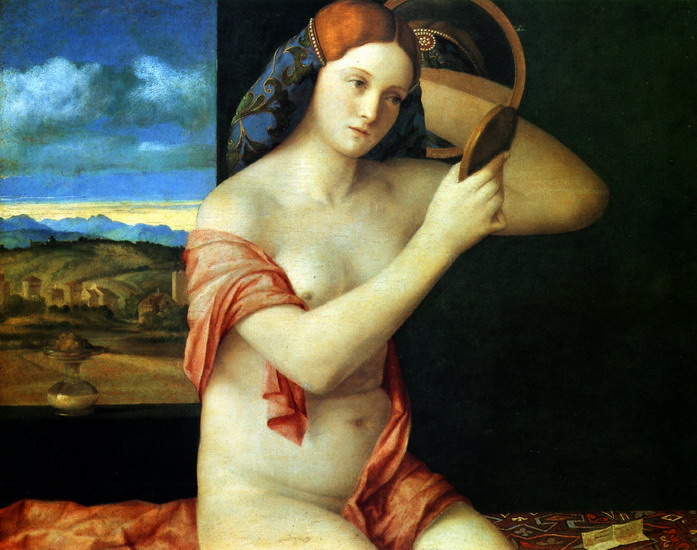 Беллини (Bellini) Джованни, также Джамбеллино : Молодая женщина за туалетом