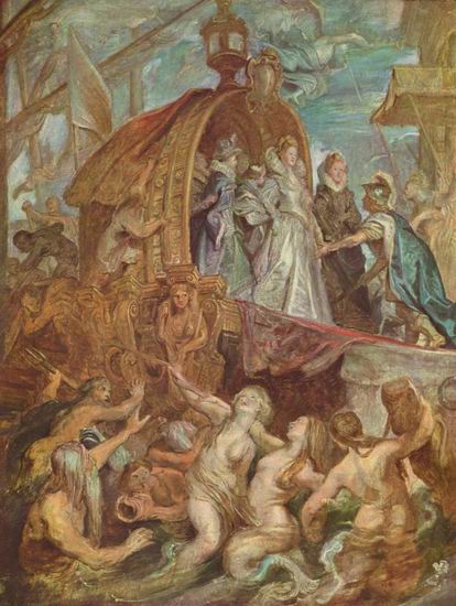 Рубенс  Питер Пауль: Прибытие в Марсель. Цикл картин для Марии Медичи