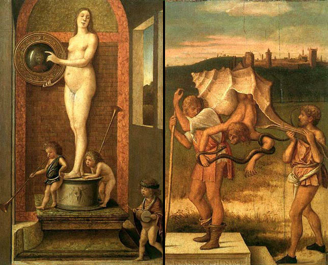 Беллини (Bellini) Джованни, также Джамбеллино : Четыре аллегории. Благоразумие и лживость