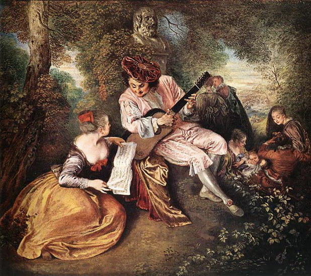 Ватто (Watteau) (Жан) Антуан : Любовная песня