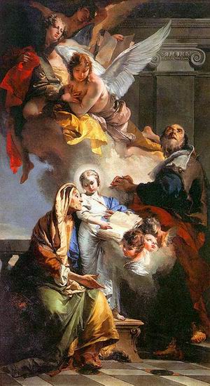 Тьеполо (Tiepolo) Джованни Баттиста: Просвещение девы Марии