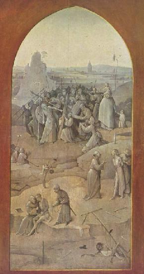 Босх (Bosch; собственно ван Акен, van Aeken) Иероним (Хиеронимус): Искушение Св.Антония. Несение креста