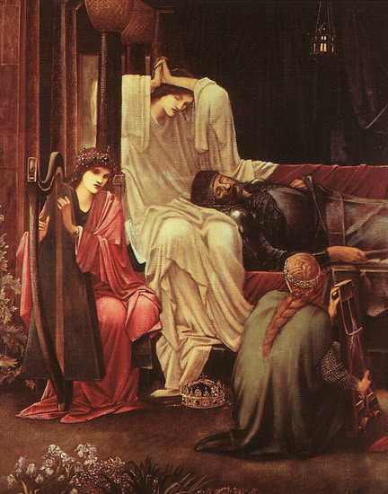 Берн-Джонс (Burne-Jones) Эдуард Коли: Последний сон короля Артура