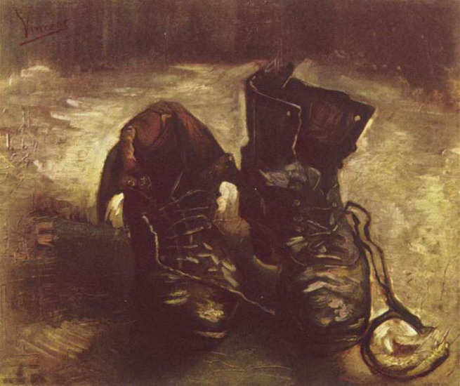 Ван Гог (van Gogh) Винсент : Натюрморт Башмаки. Вариант