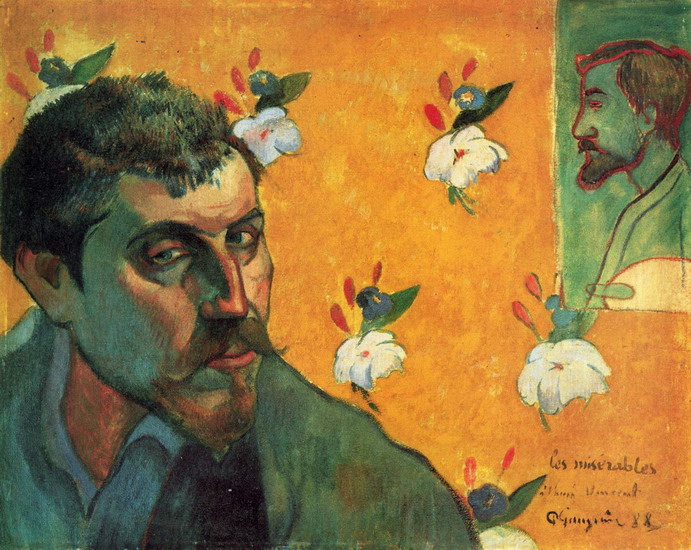 Гоген (Gauguin) Поль : Автопортрет. Отверженные