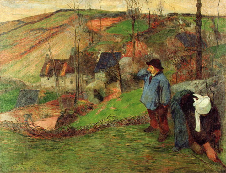 Гоген (Gauguin) Поль : Бретонский пастух