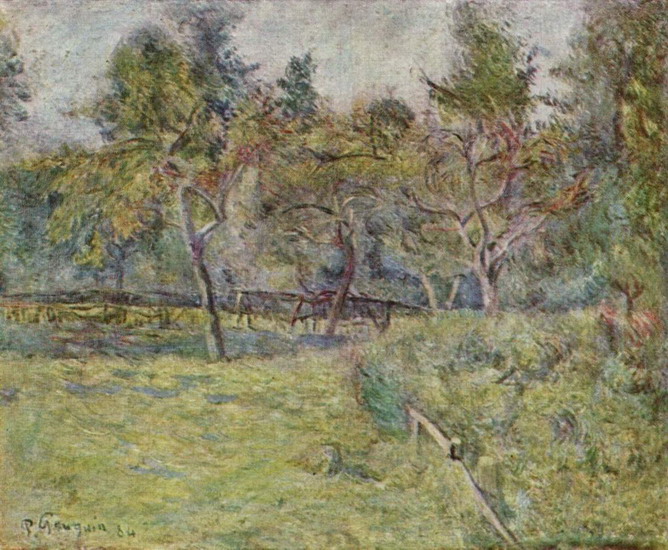 Гоген (Gauguin) Поль : Бретонский пейзаж