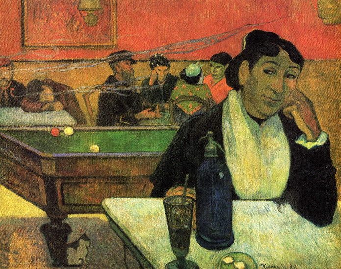 Гоген (Gauguin) Поль : В кафе мадам Жино
