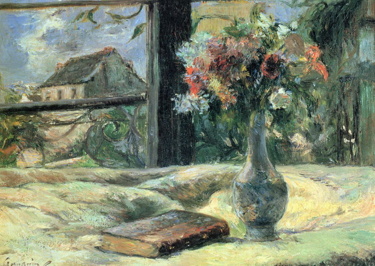 Гоген (Gauguin) Поль : Ваза с цветами
