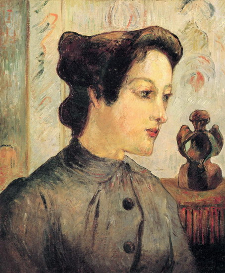 Гоген (Gauguin) Поль : Женщина с волосами, убранными в пучок