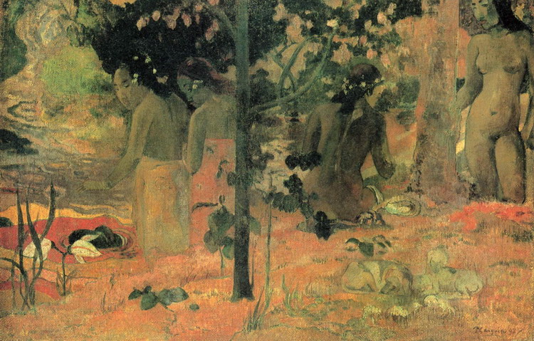 Гоген (Gauguin) Поль : Купальщицы