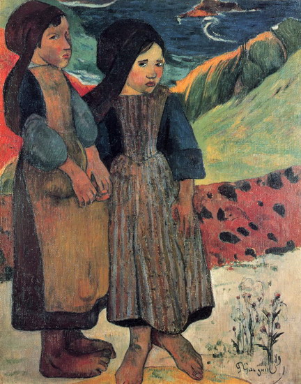 Гоген (Gauguin) Поль : Маленькие бретонки