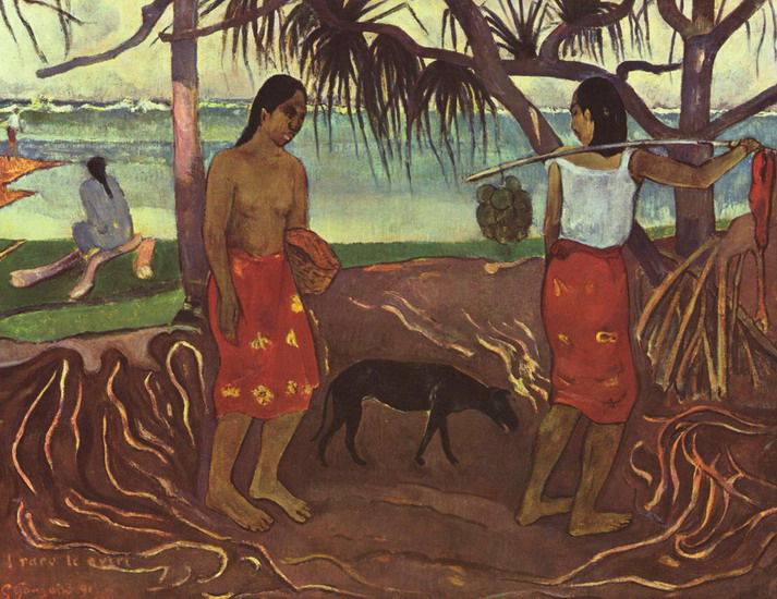 Гоген (Gauguin) Поль : На побережье