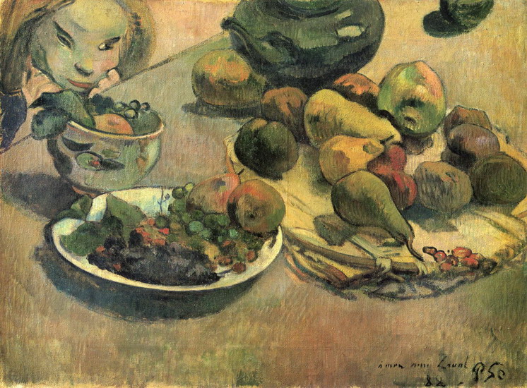Гоген (Gauguin) Поль : Натюрморт с фруктами