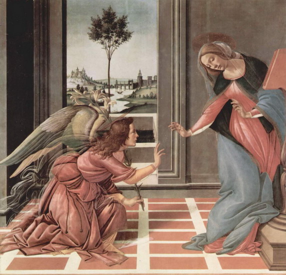 Боттичелли (Botticelli) Сандро (наст. Алессандро Ф: Благовещение