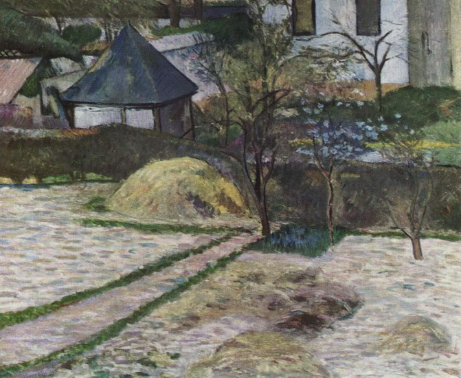 Гоген (Gauguin) Поль : Пейзаж близ Осни