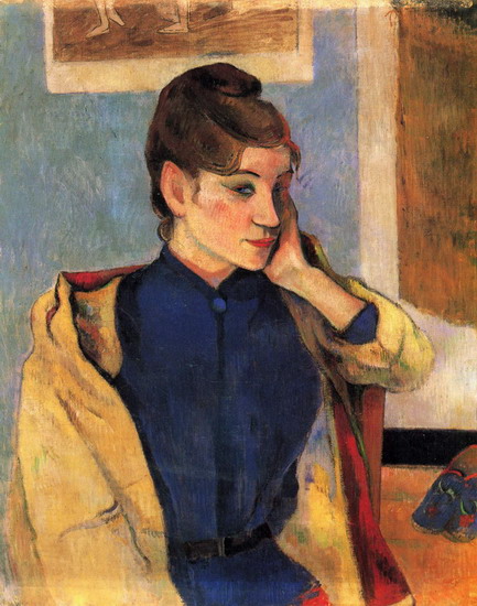 Гоген (Gauguin) Поль : Портрет Мадлен Бернар