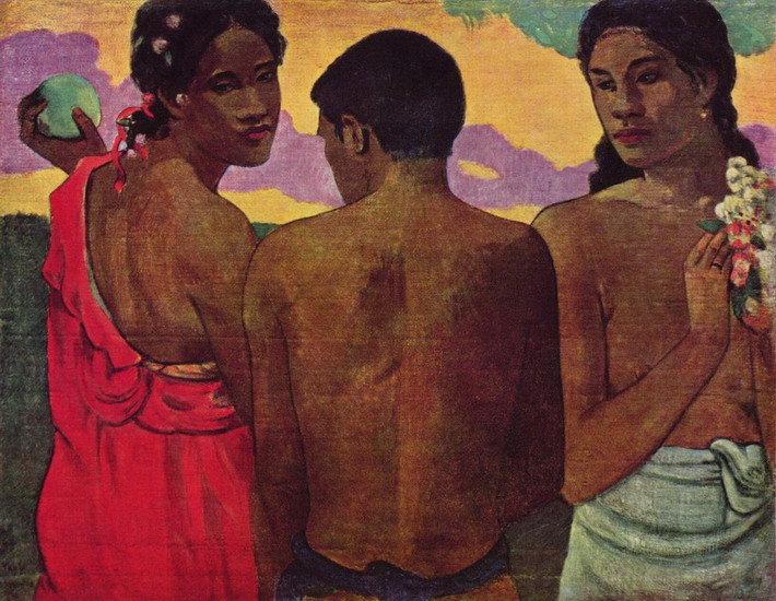 Гоген (Gauguin) Поль : Разговор на Таити