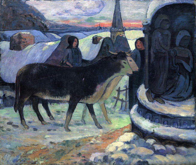 Гоген (Gauguin) Поль : Рождественский вечер