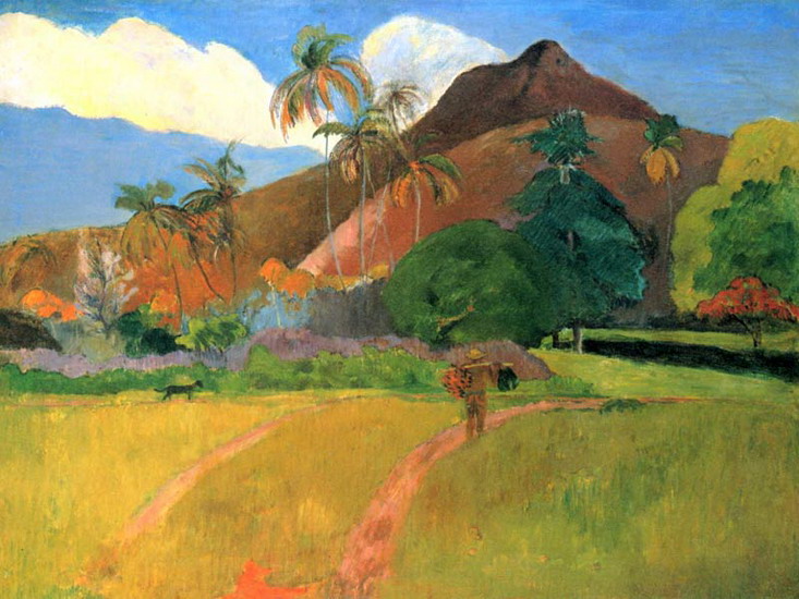 Гоген (Gauguin) Поль : Таитянский пейзаж
