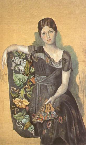 Пикассо Пабло: Портрет Ольги, первой жены художника