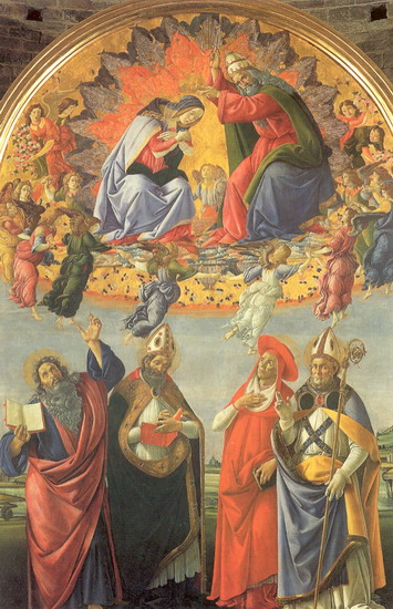 Боттичелли (Botticelli) Сандро (наст. Алессандро Ф: Коронование Богоматери