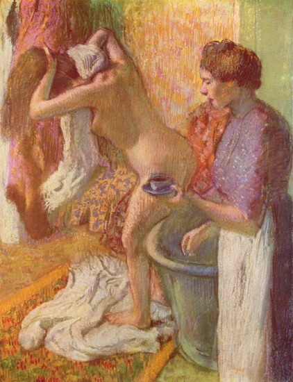 Дега (Degas) Эдгар : После ванны