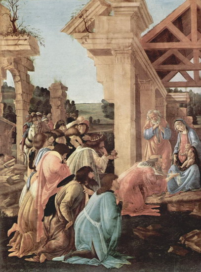 Боттичелли (Botticelli) Сандро (наст. Алессандро Ф: Поклонение волхвов. Деталь 2